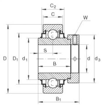 Rodamiento E40-KRR INA