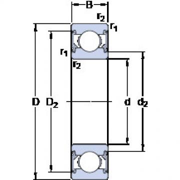 Rodamiento 6204-2RSH SKF