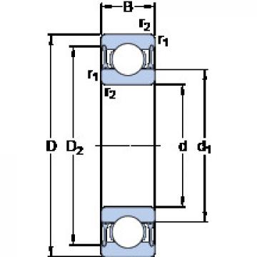 Rodamiento W 6008-2RZ SKF