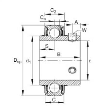 Rodamiento UC208 FAG