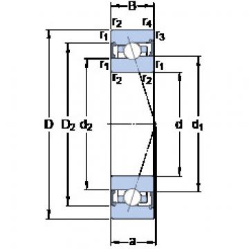 Rodamiento S71916 CB/HCP4A SKF