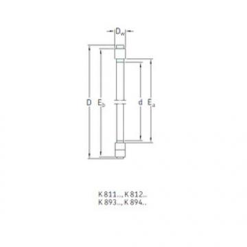 Rodamiento K89306TN SKF