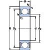 Rodamiento D/W R6-2RZ SKF #1 small image