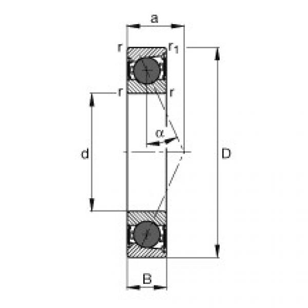 Rodamiento HCB7009-E-2RSD-T-P4S FAG #1 image