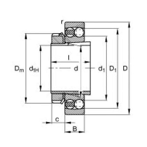 Rodamiento 2317-K-M-C3 + H2317 FAG #1 image