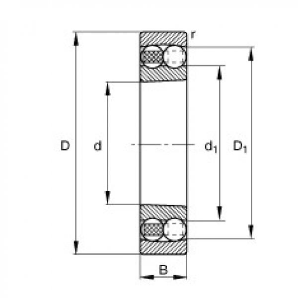 Rodamiento 1307-K-TVH-C3 FAG #1 image