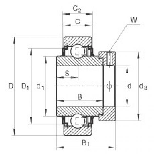 Rodamiento E40-KLL INA #1 image