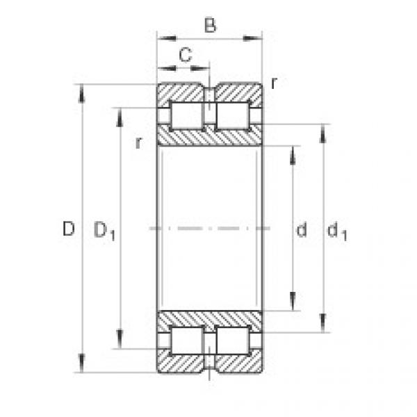 Rodamiento SL014834 INA #1 image