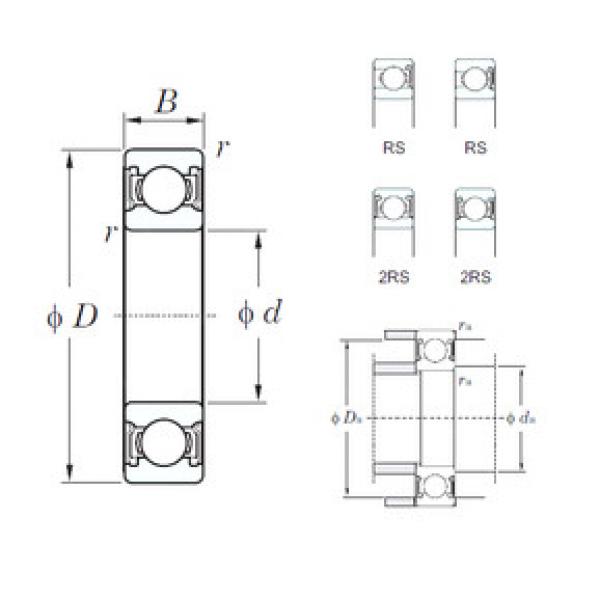 Rodamiento 6022-2RS KOYO #1 image