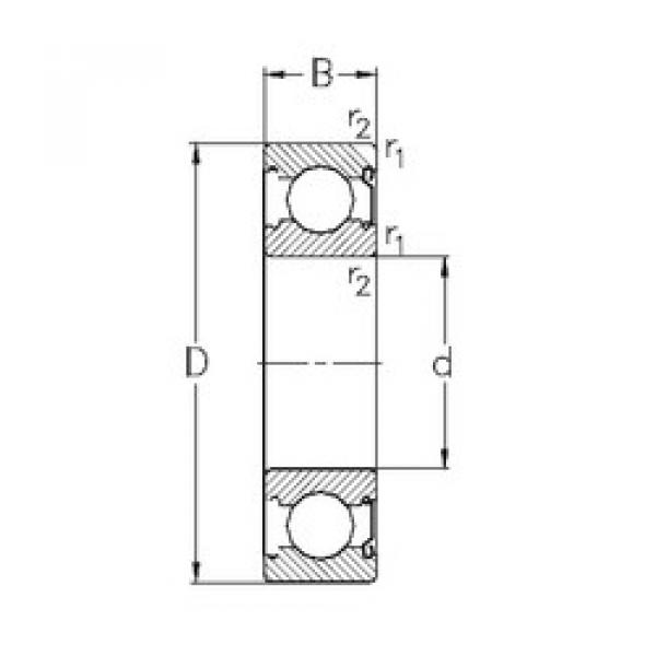 Rodamiento 6306-Z NKE #1 image