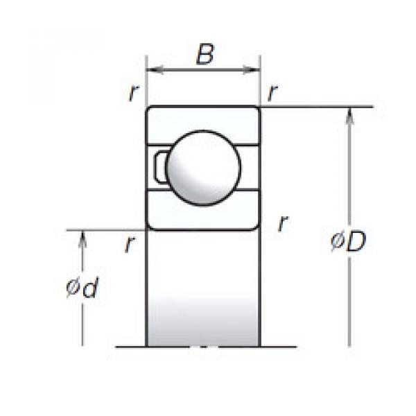 Rodamiento 6008T1X NSK #1 image