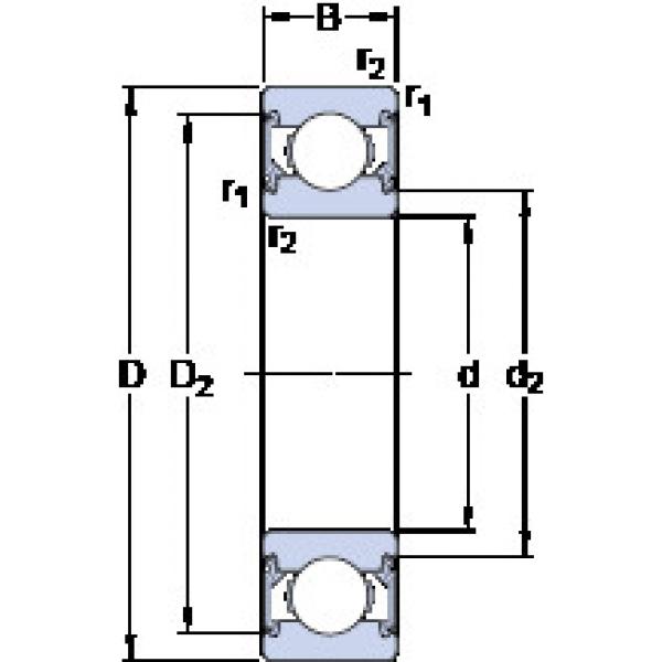 Rodamiento 6204-2RSH SKF #1 image