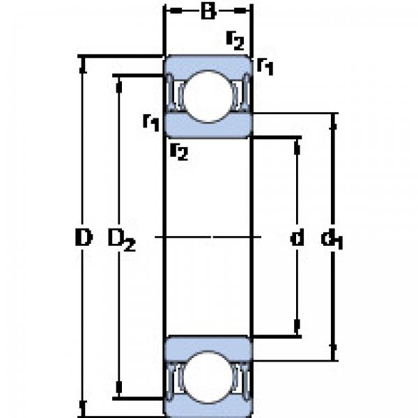 Rodamiento 6008-2RZTN9/HC5C3WT SKF #1 image