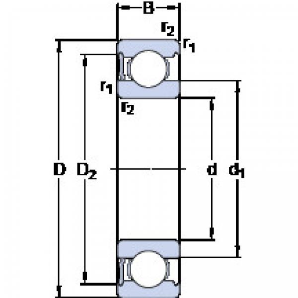 Rodamiento 6012-RS1 SKF #1 image