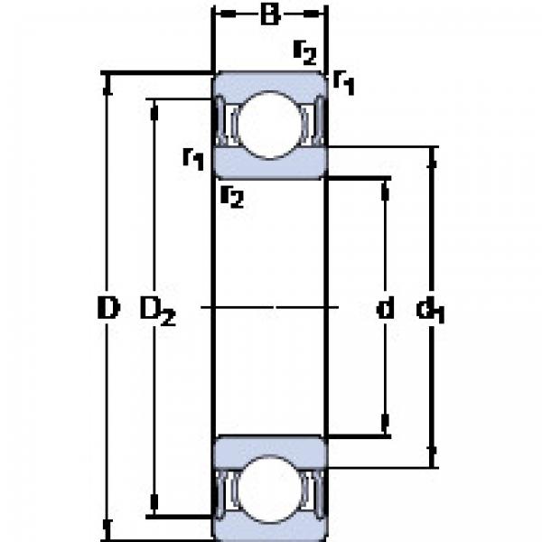 Rodamiento 62312-2RS1 SKF #1 image