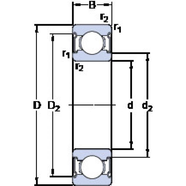 Rodamiento W 6208-2Z SKF #1 image