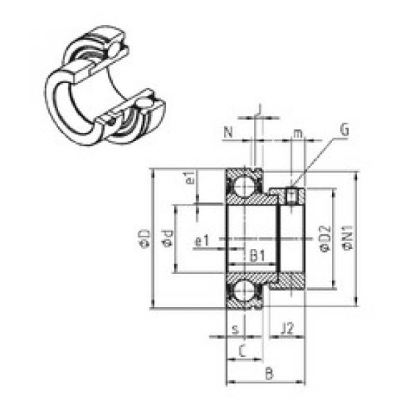 Rodamiento CES210 SNR #1 image