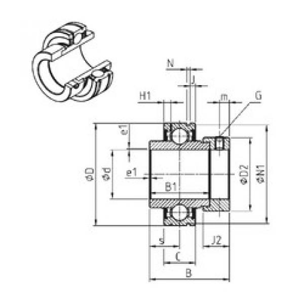 Rodamiento CEX207 SNR #1 image