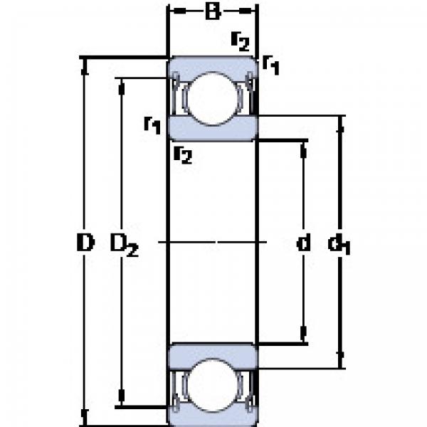 Rodamiento D/W R6-5-2ZS SKF #1 image