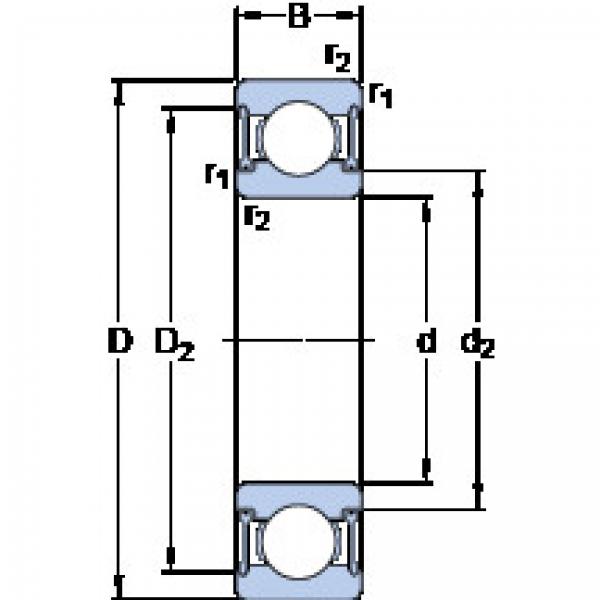 Rodamiento D/W R6-2RZ SKF #1 image