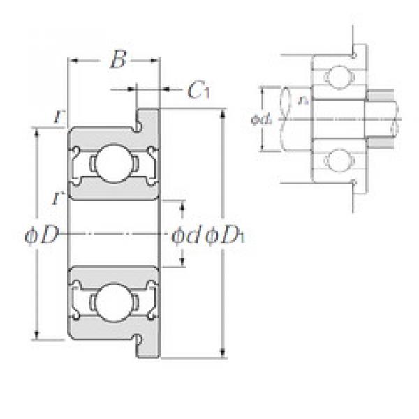 Rodamiento FLR188ZZA NTN #1 image