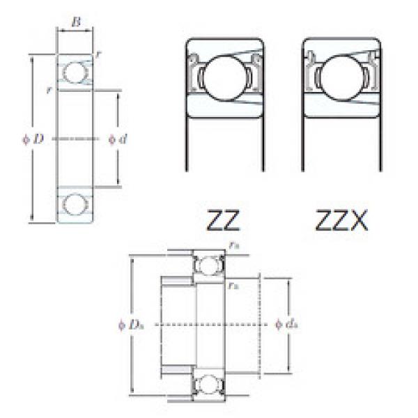 Rodamiento M6219ZZX KOYO #1 image