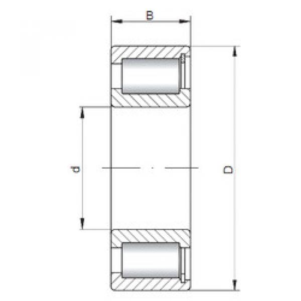 Rodamiento NCF3038 V ISO #1 image