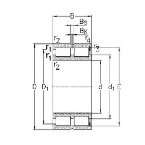 Rodamiento NNCF4832-V NKE #1 image