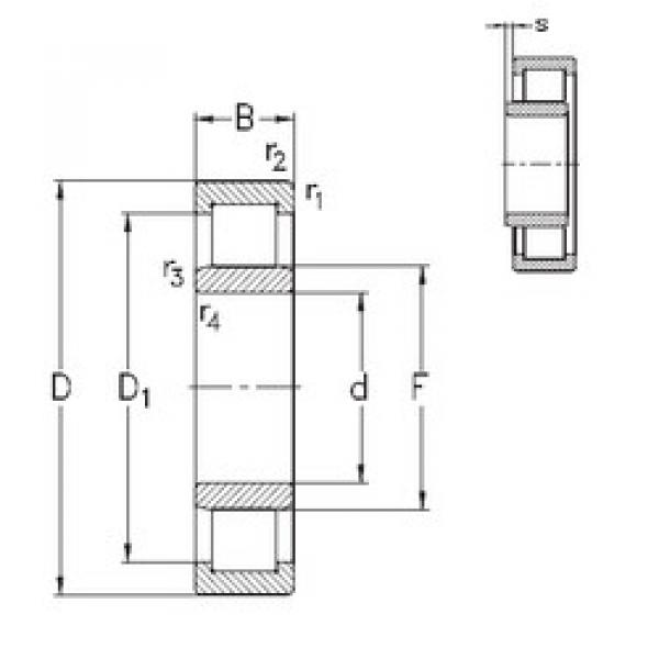 Rodamiento NU210-E-TVP3 NKE #1 image