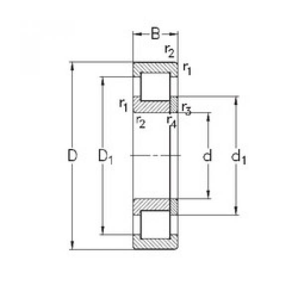 Rodamiento NUP2228-E-MA6 NKE #1 image