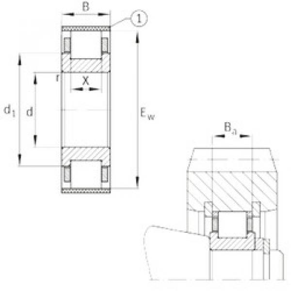 Rodamiento RN309-E-MPBX FAG #1 image