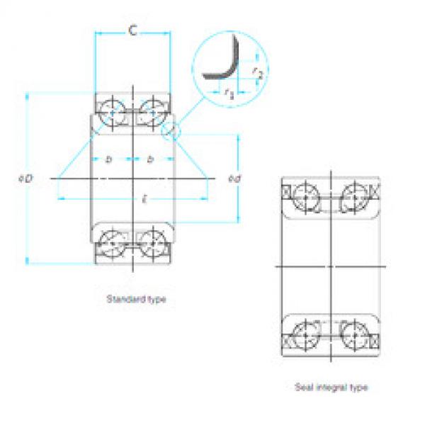 Rodamiento 38BWD10B NSK #1 image