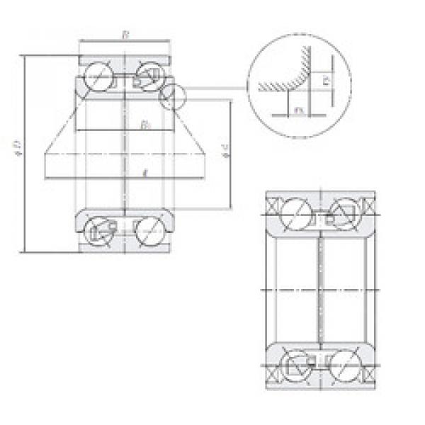 Rodamiento DE08A06LLCS58PX2/5A NTN #1 image