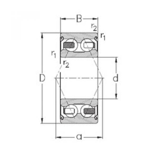 Rodamiento 3308-B-2Z-TV NKE #1 image