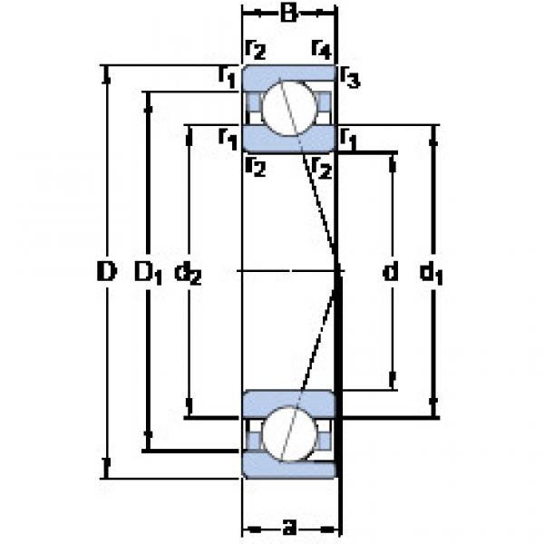 Rodamiento 7004 CD/P4A SKF #1 image