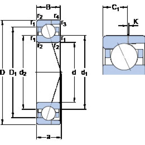 Rodamiento 7007 CD/HCP4AH SKF #1 image