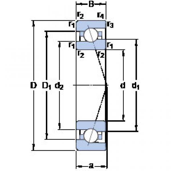 Rodamiento 7017 ACE/HCP4A SKF #1 image