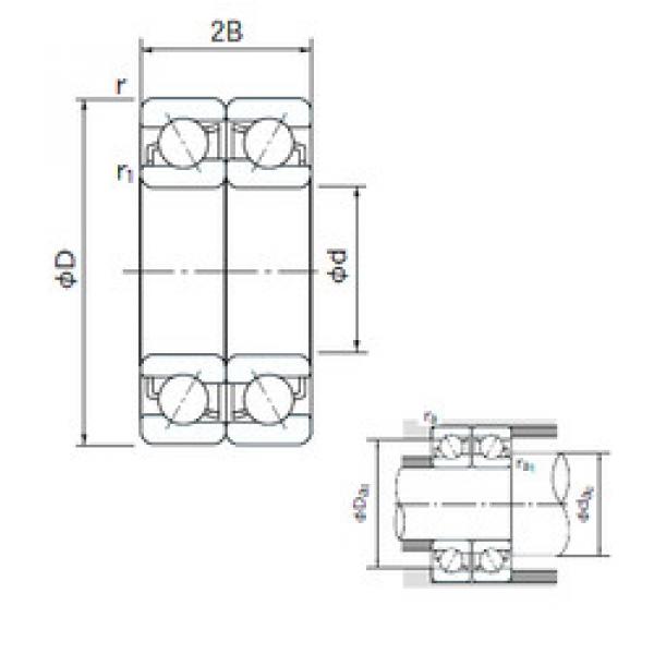 Rodamiento 7022DF NACHI #1 image