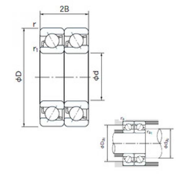 Rodamiento 7214DT NACHI #1 image