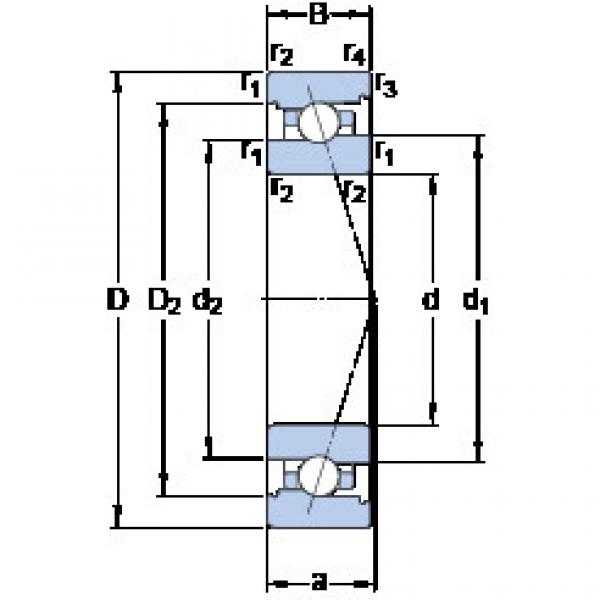 Rodamiento 7007 ACB/P4A SKF #1 image