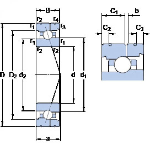 Rodamiento 7012 CB/HCP4AL SKF #1 image