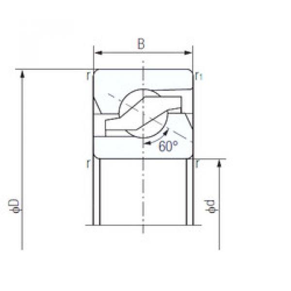 Rodamiento 45TAB07 NACHI #1 image