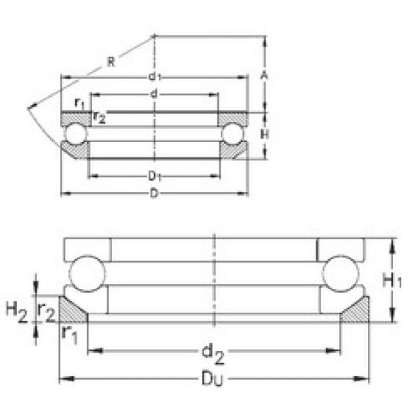 Rodamiento 53206+U206 NKE #1 image