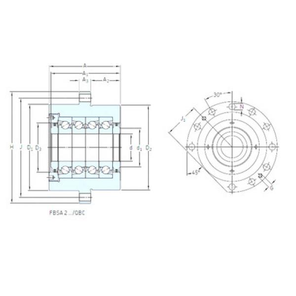 Rodamiento BSQU 245 TDT SNFA #1 image