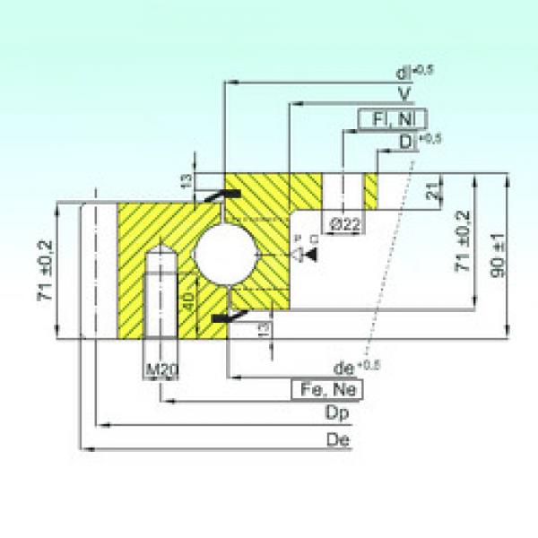 Rodamiento EBL.30.1055.200-1STPN ISB #1 image