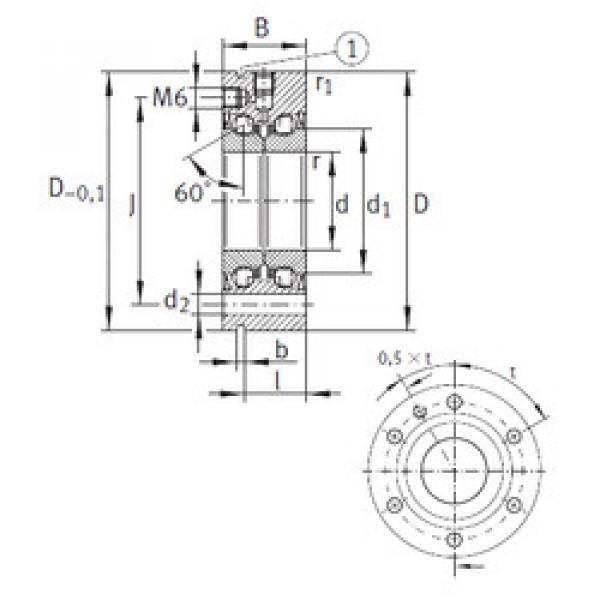 Rodamiento ZKLF1762-2RS INA #1 image