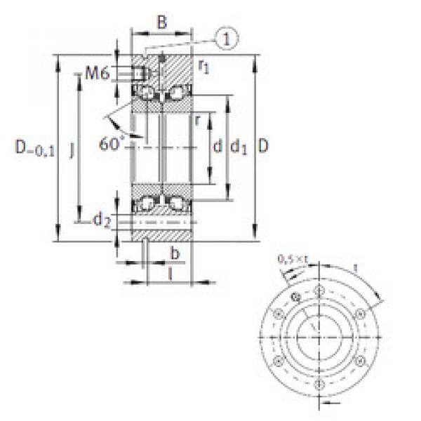 Rodamiento ZKLF2575-2RS-PE INA #1 image