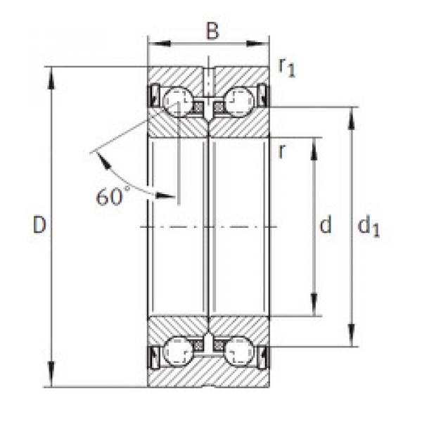 Rodamiento ZKLN0624-2RS INA #1 image