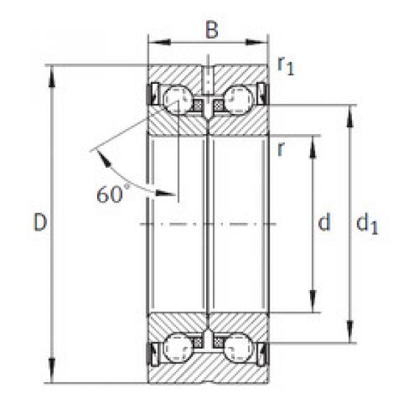 Rodamiento ZKLN1242-2RS-PE INA #1 image