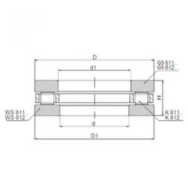 Rodamiento 81122 ISO #1 image